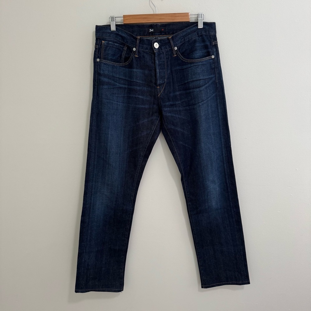 3X1 M4 Lower Rise Classic Straight Leg Jeans